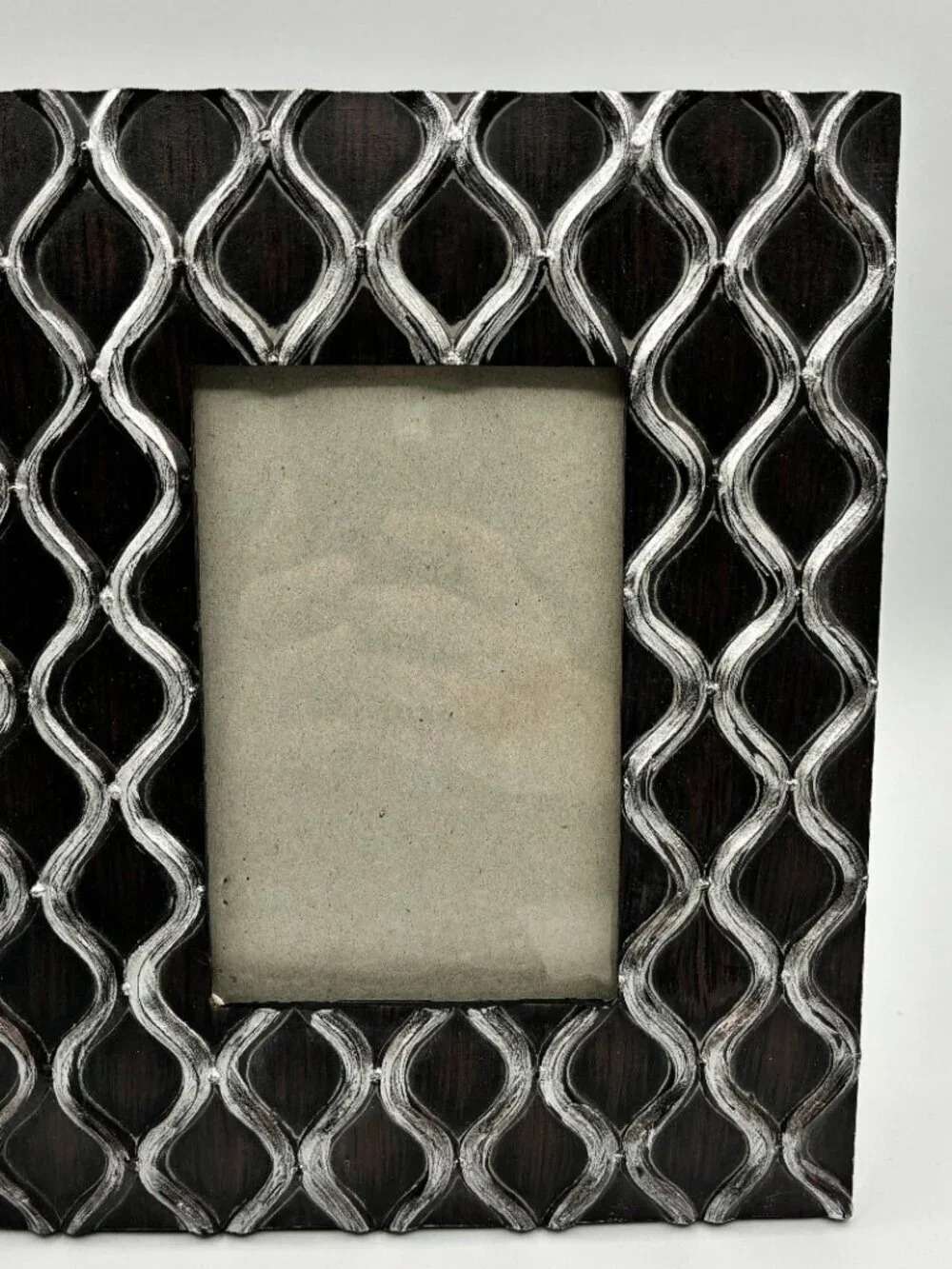 New View Faux Wood Metal Picture Frames Set of 2 8x10 (4x6) Fret Design